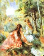 Pierre Renoir In the Meadow Spain oil painting reproduction